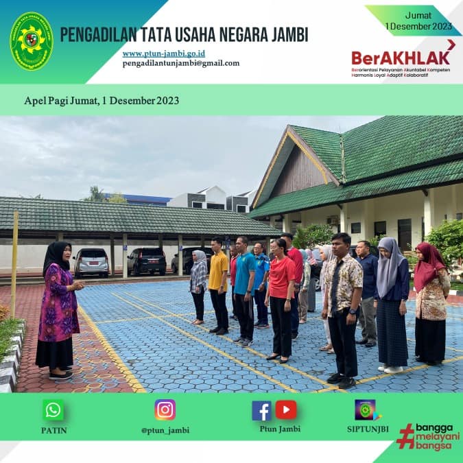Apel Pagi PTUN Jambi 01 Desember 2023