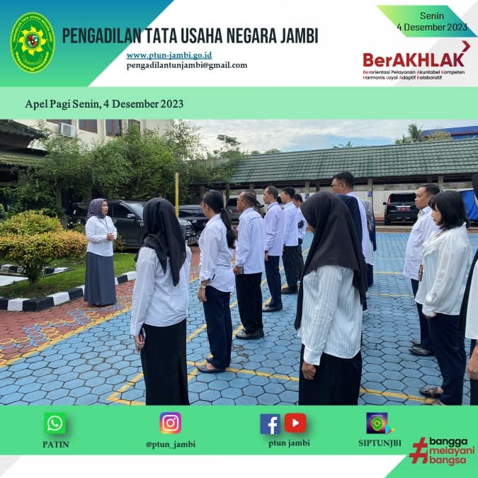 Apel Pagi PTUN Jambi 04 Desember 2023
