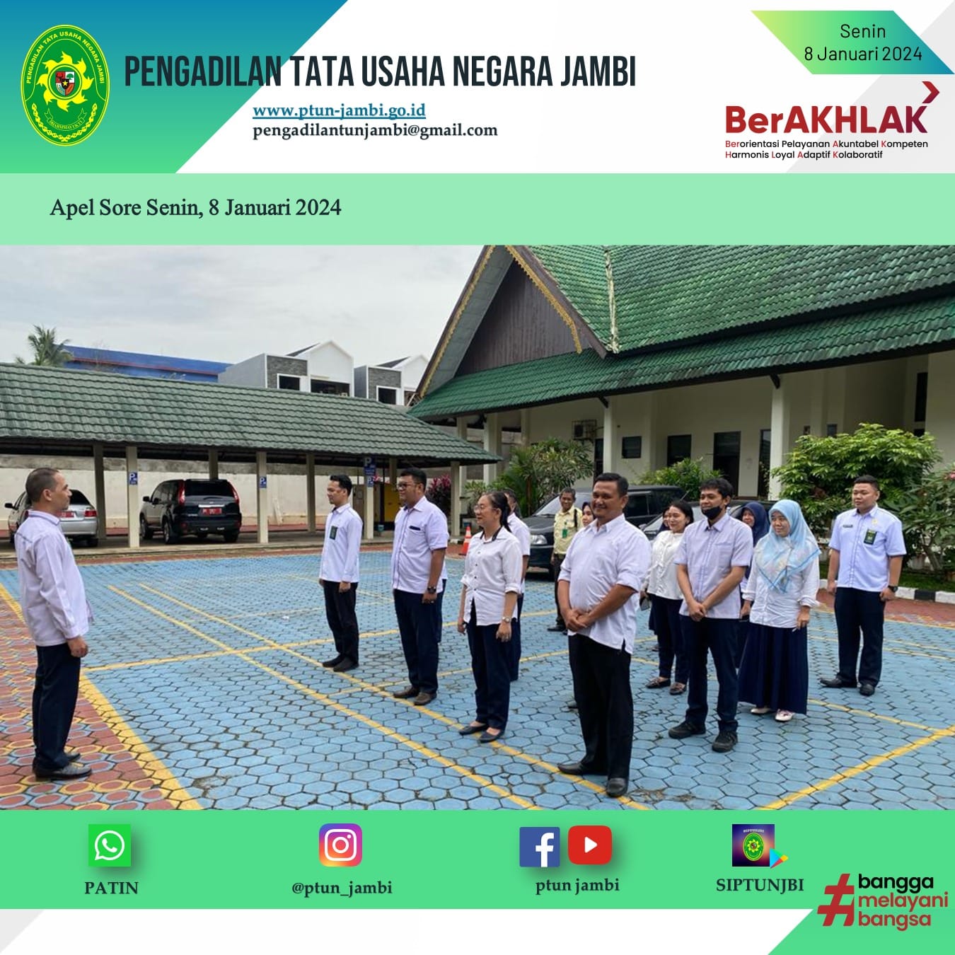 Apel Sore PTUN Jambi 8 Januari 2024