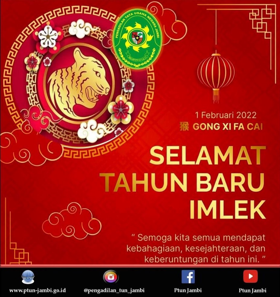 Selamat Tahun Baru Imlek tahun 2022