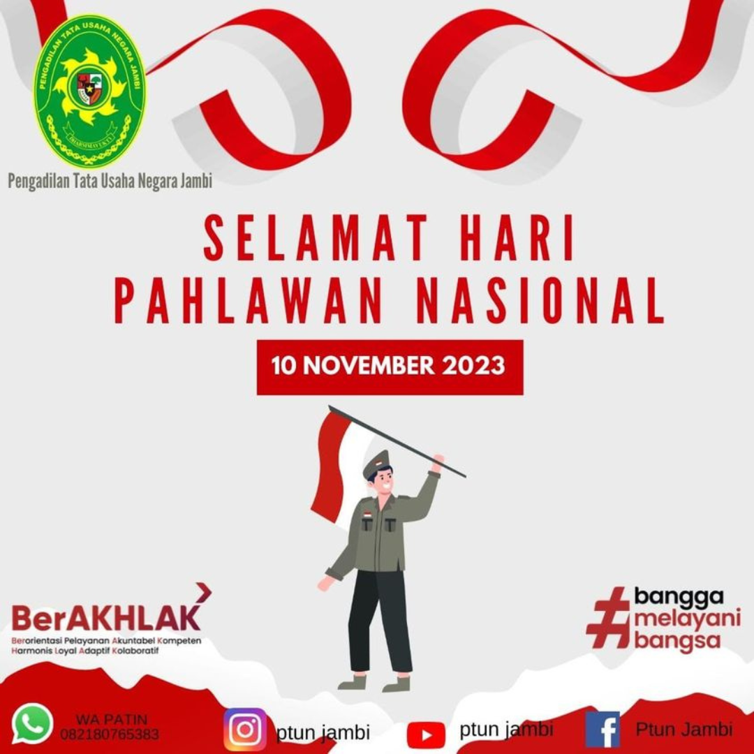 Selamat Hari Pahlawan Nasional 10 November 2023