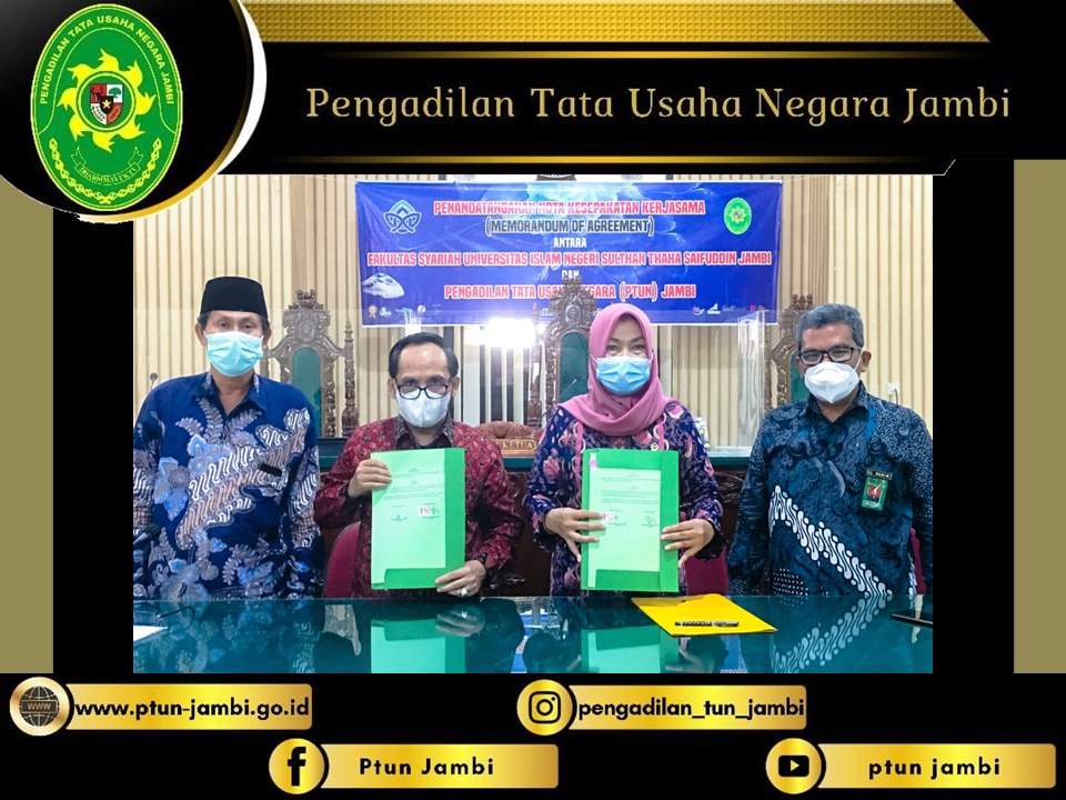 Penandatanganan Memorandum Of Agreement dengan Fakultas Syariah UIN Sultan Thaha Saifuddin Jambi