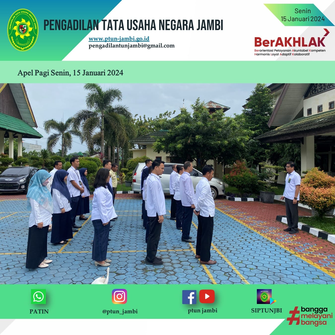 Apel Pagi PTUN Jambi 15 Januari 2024