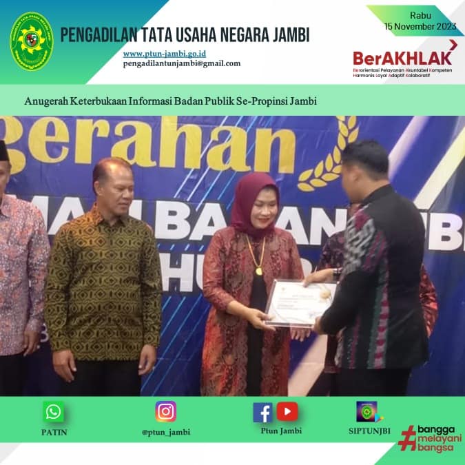 Anugerah Keterbukaan Informasi Publik se-Provinsi Jambi
