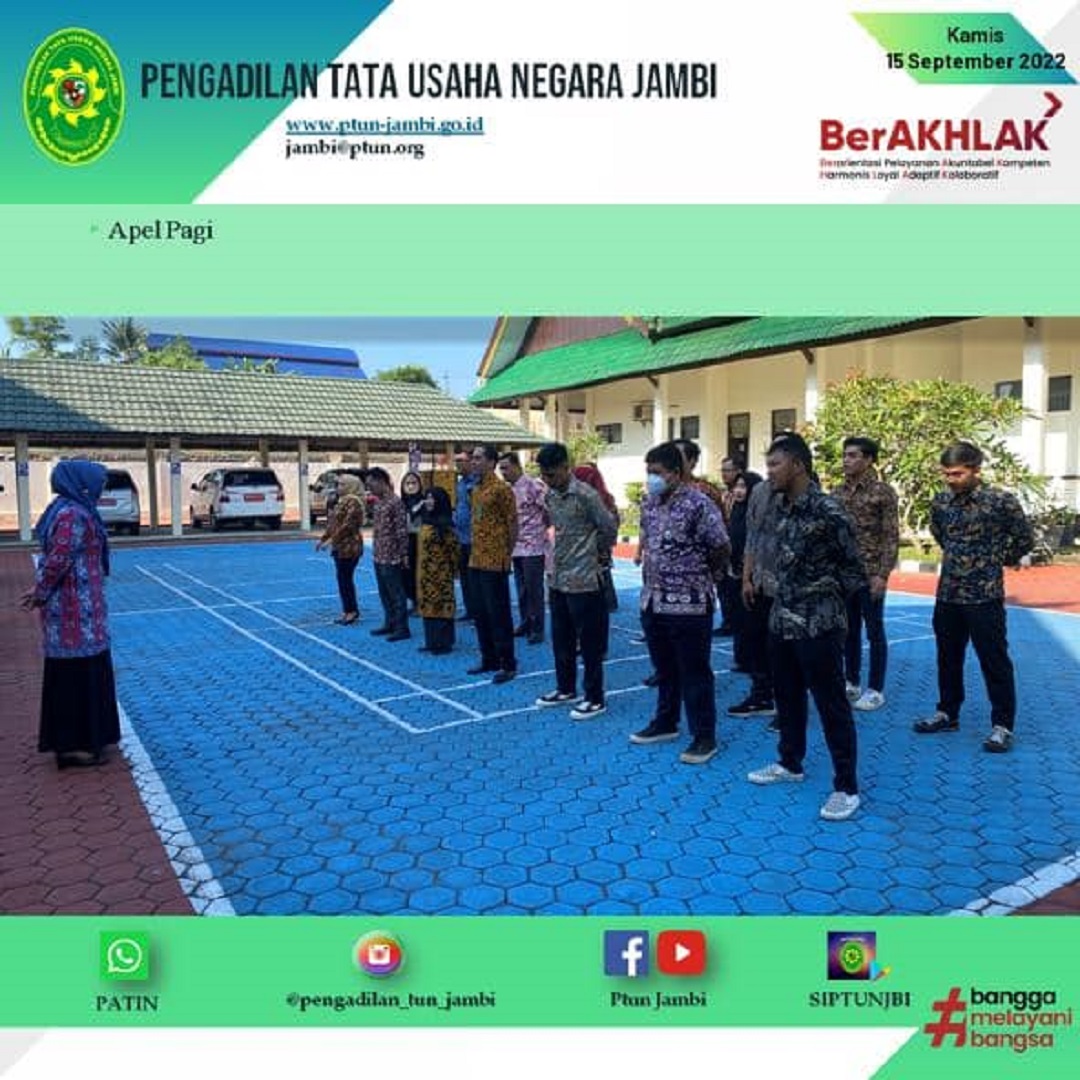 Apel Pagi PTUN Jambi 15 September 2022