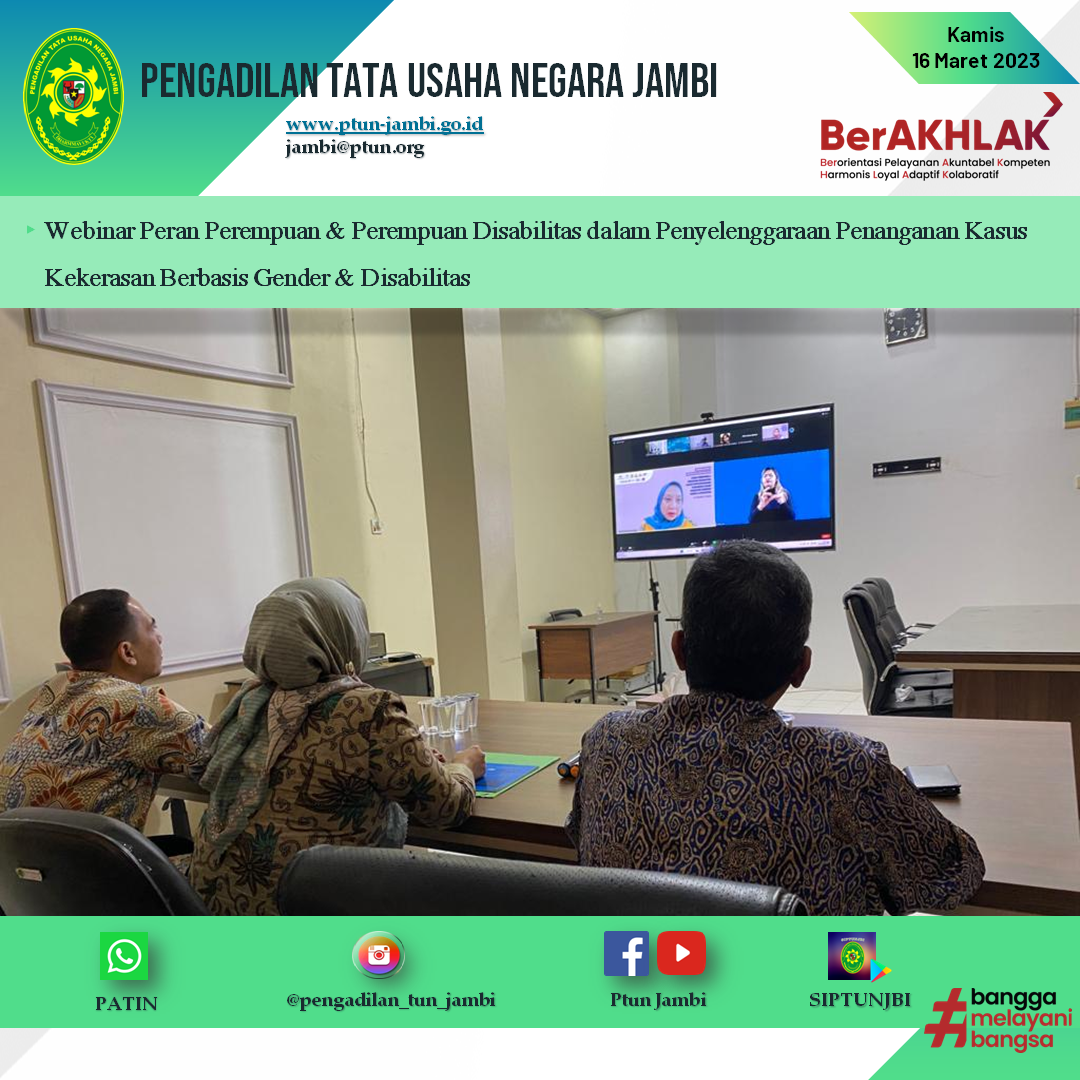 Webinar Peran Perempuan & Perempuan Disabilitas dalam Penyelenggaraan Penanganan Kasus Kekerasan Berbasis Gender dan Disabilitas