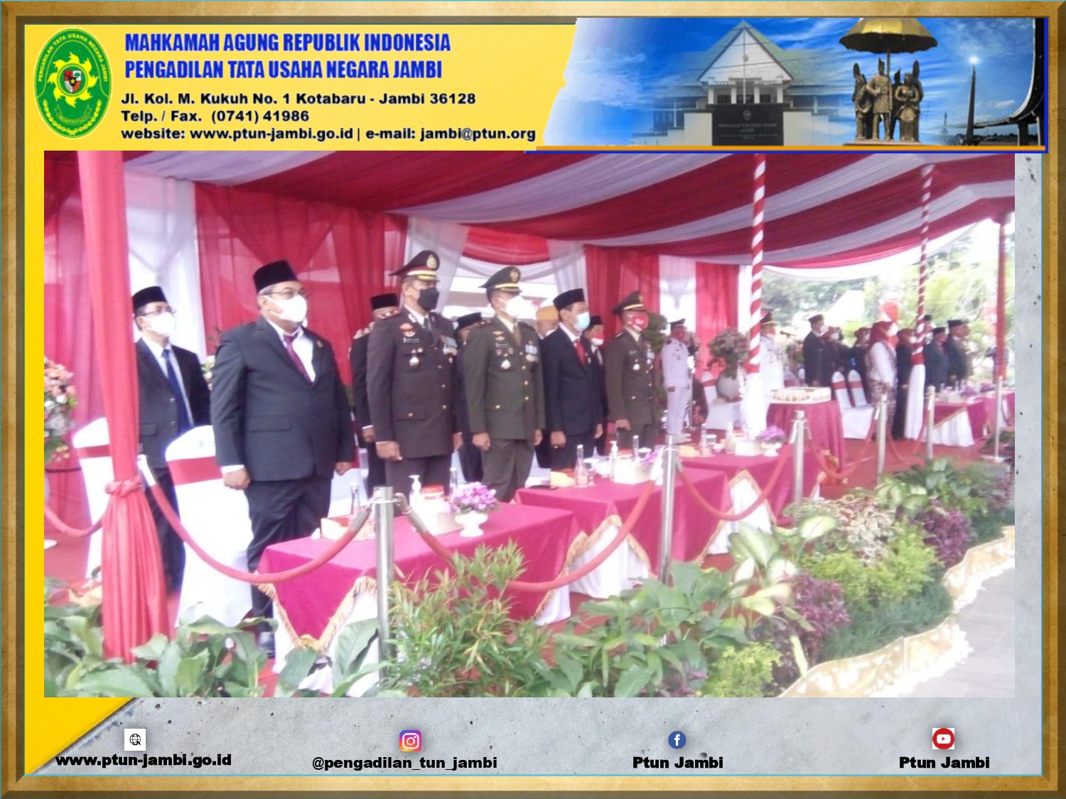 Penurunan Bendera 17 Agustus 2021 Upacara Hari Kemerdekaan RI Ke-76