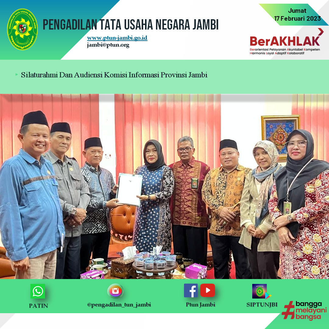 Silaturahmi Dan Audiensi Komisi Informasi Provinsi Jambi