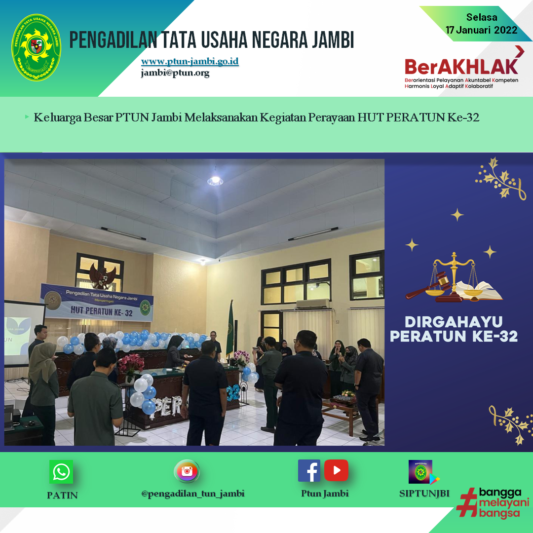 Perayaan Hari Ulang Tahun PERATUN KE - 32