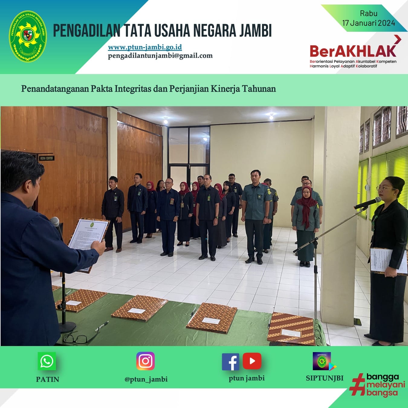 Penandatanganan Pakta Integritas dan Perjanjian Kinerja Tahunan 2024
