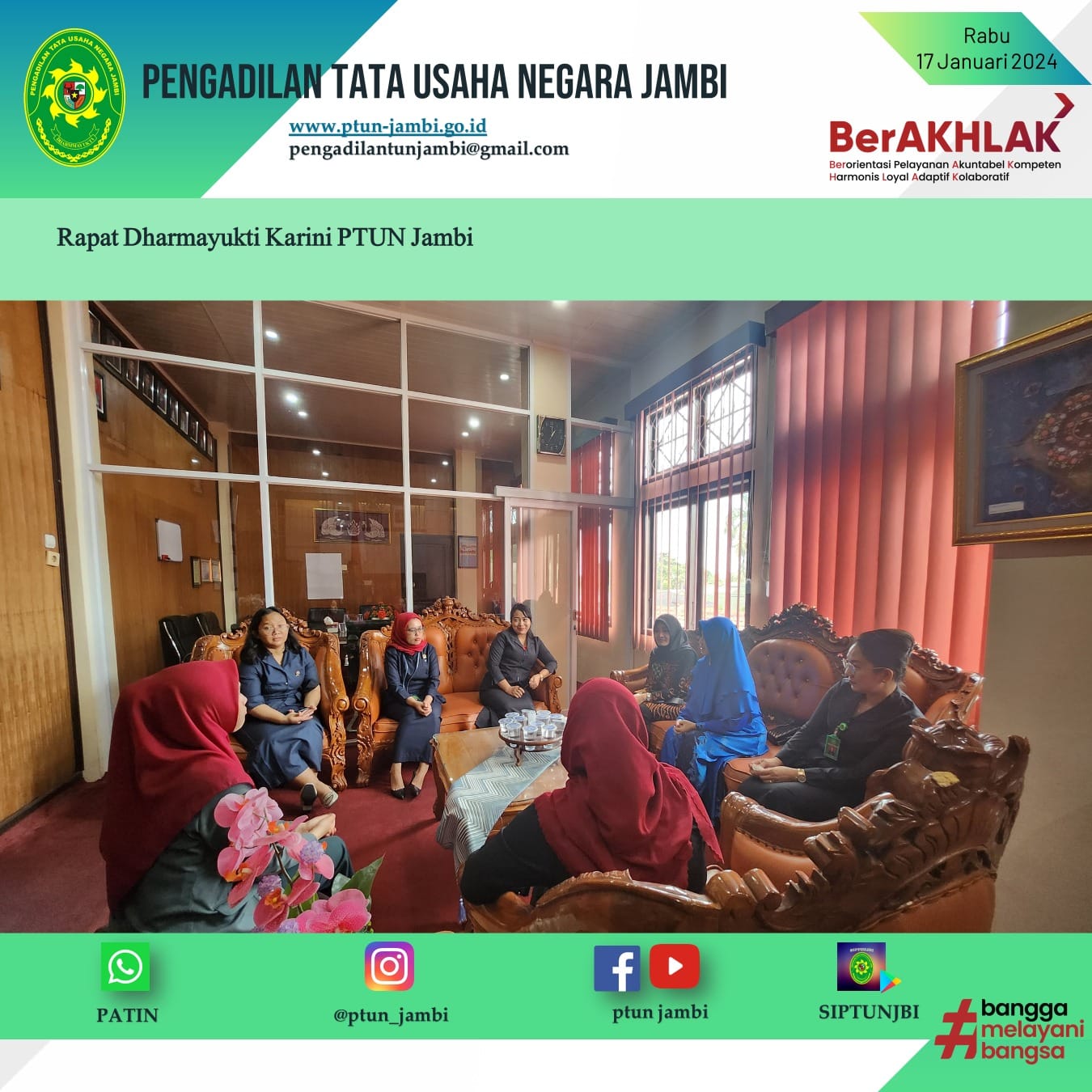 Rapat Dharmayukti Karini PTUN Jambi