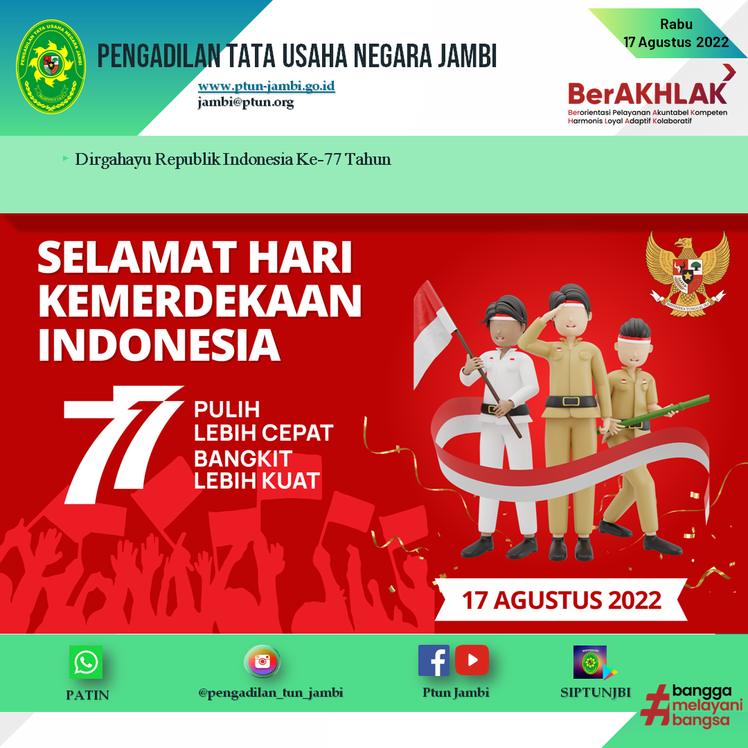 Dirgahayu Republik Indonesia Ke-77