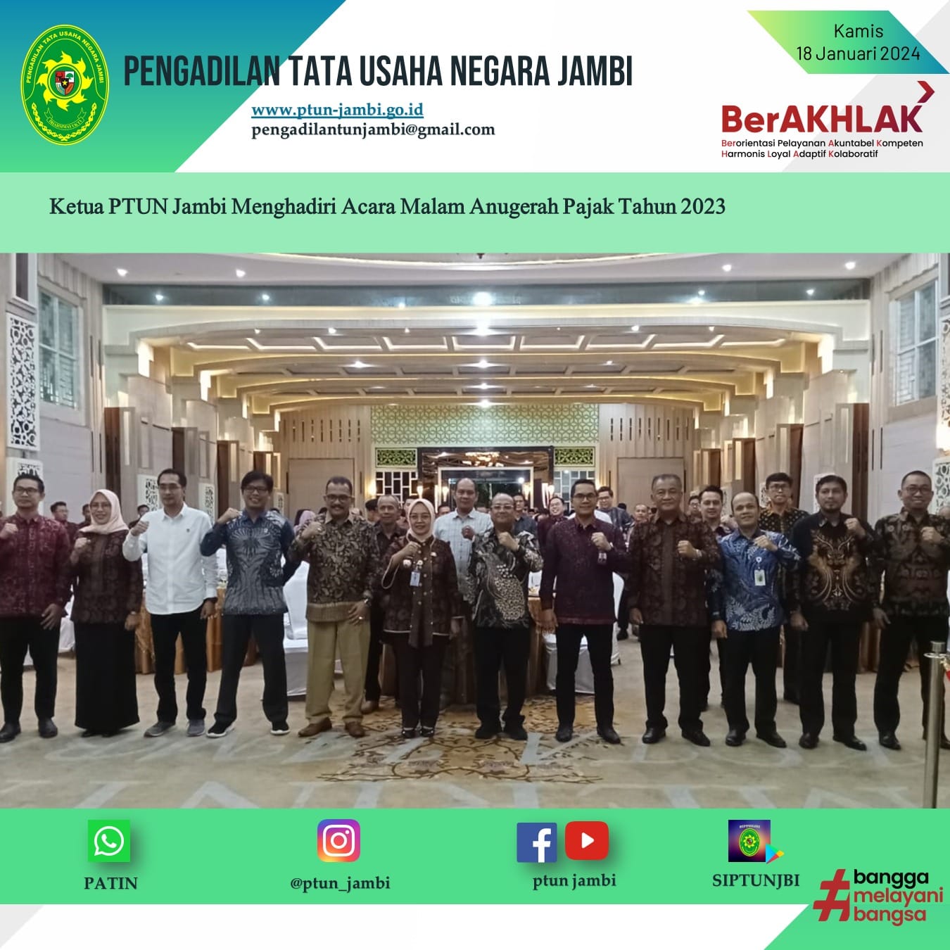 Acara Malam Anugerah Pajak Tahun 2023