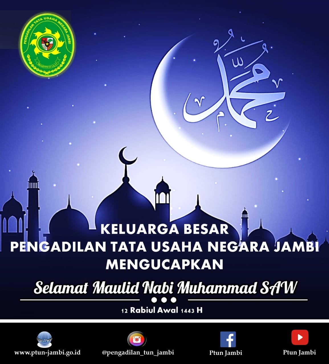 Selamat Maulid Nabi SAW 12 Rabiul Awal 1443 H Tahun 2021