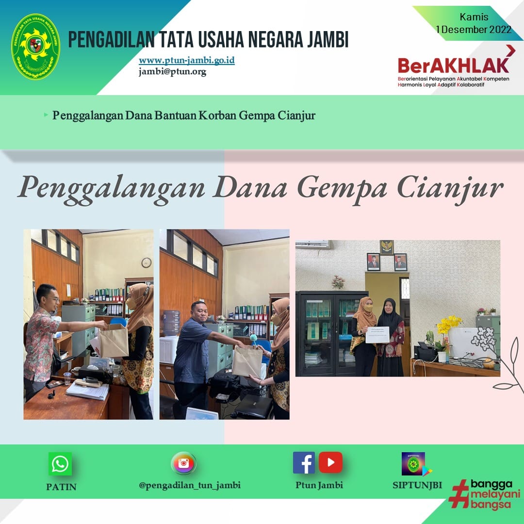 Penggalangan Dana Bantuan Korban Gempa Cianjur