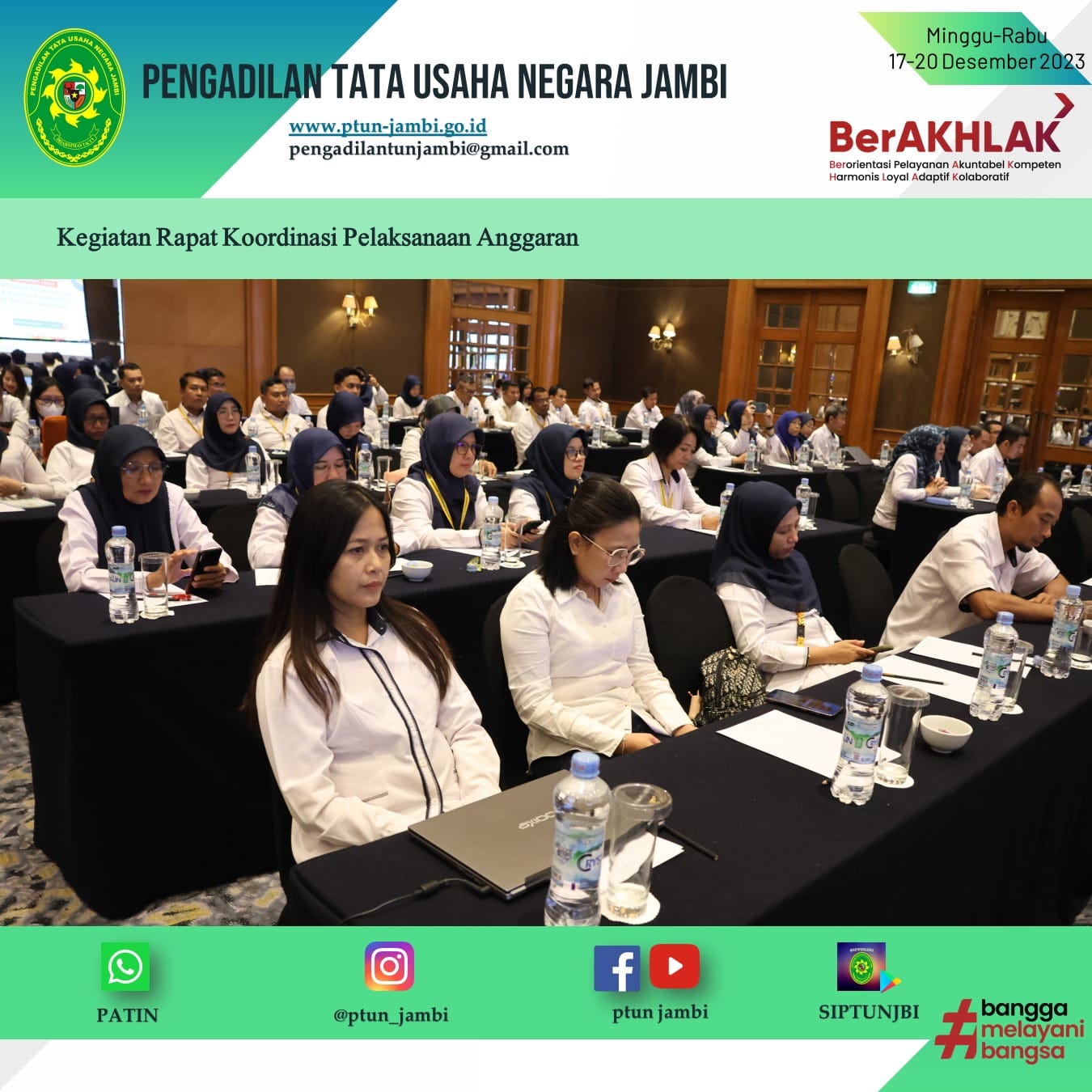 Rapat Koordinasi Pelaksanaan Anggaran Di Lingkungan Satuan Kerja Mahkamah Agung RI