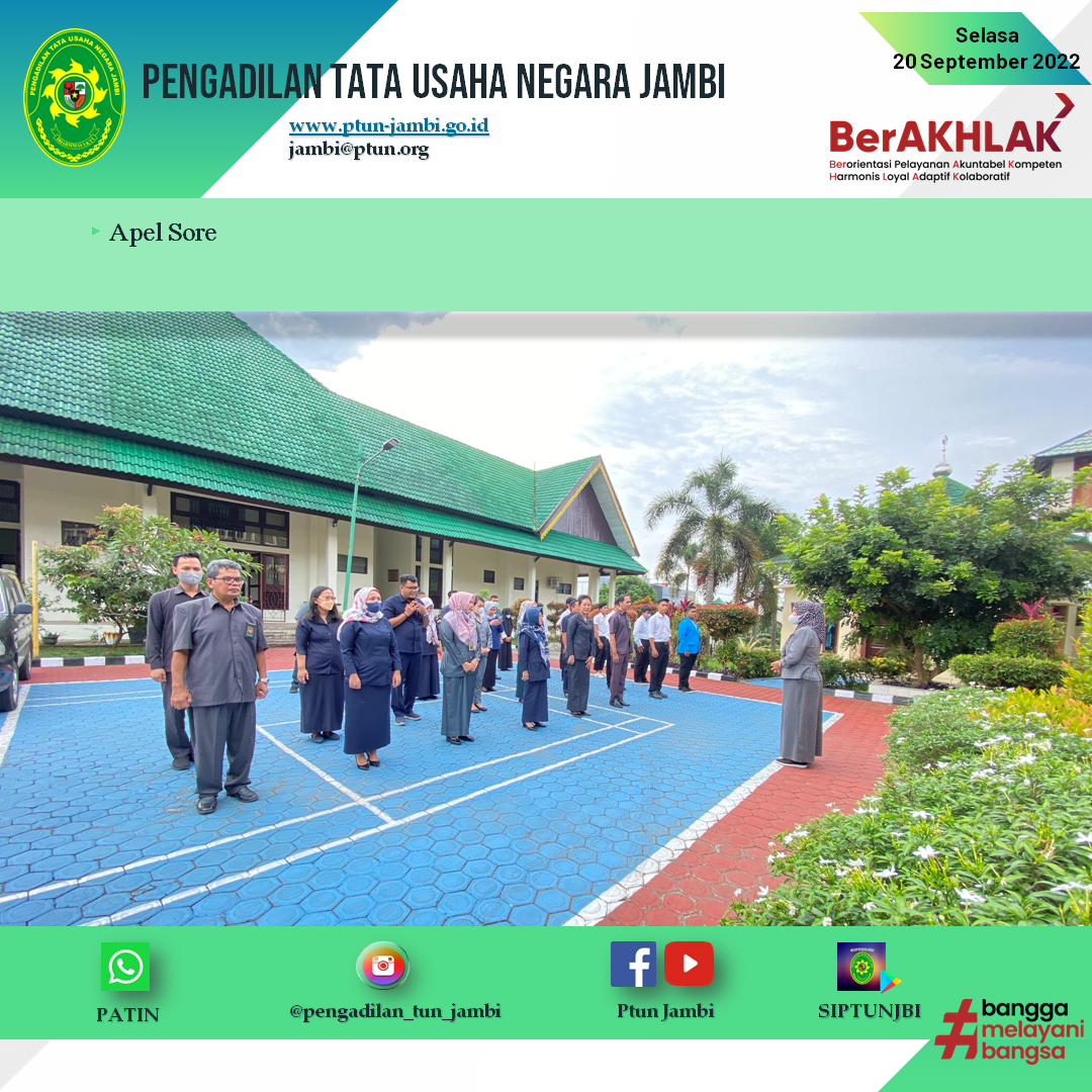Apel Sore PTUN Jambi 20 September 2022