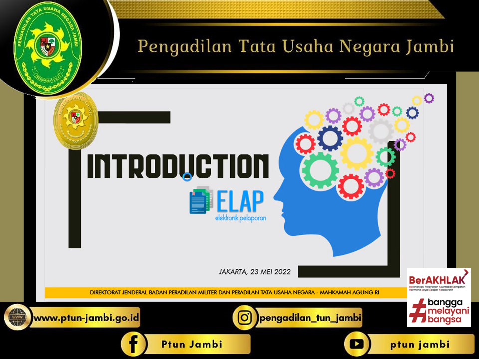 Bimbingan Teknis Aplikasi E-Laporan (E-LAP) di Lingkungan Peradilan Tata Usaha Negara