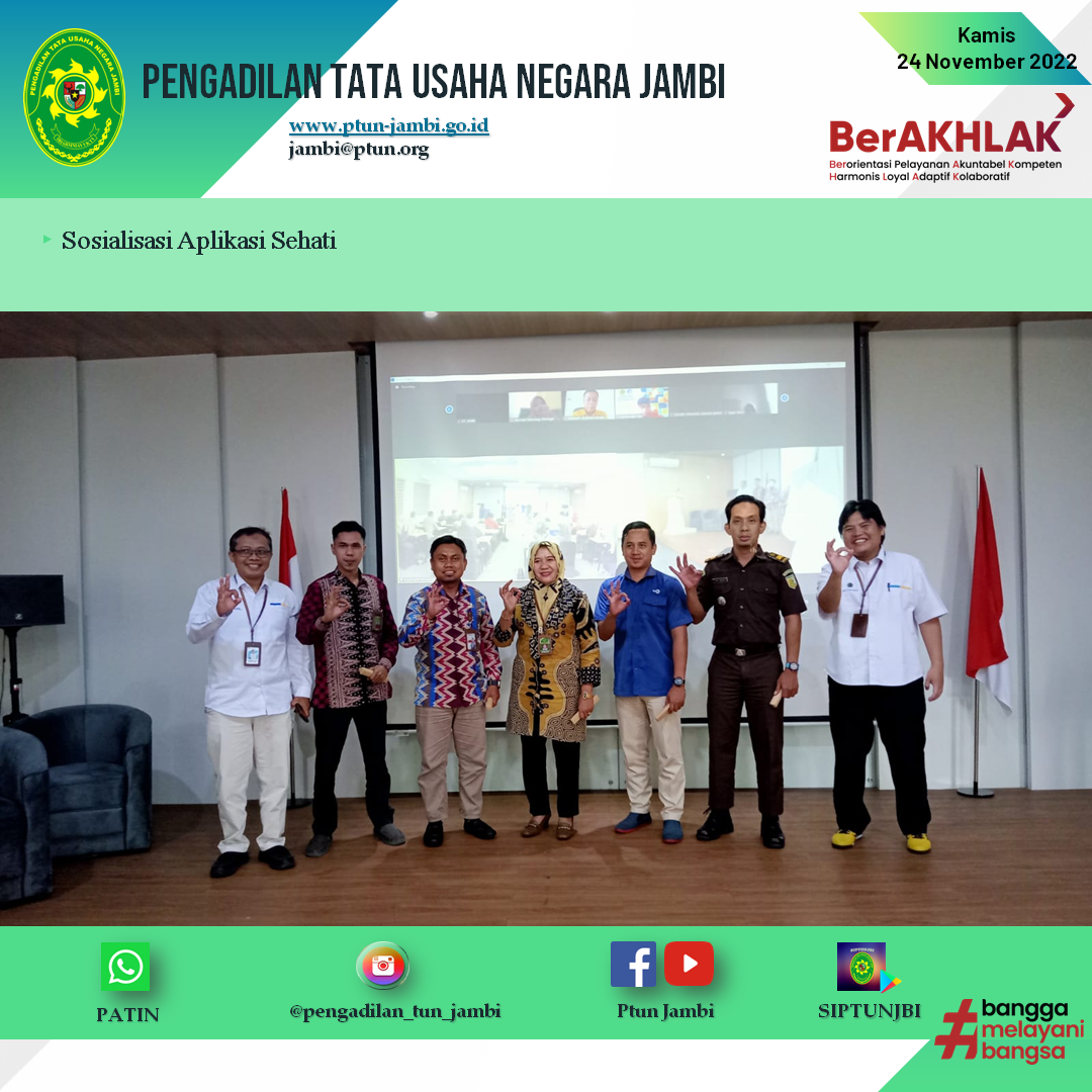 Sosialisasi Aplikasi SEHATI (Sistem Aplikasi Pengelolaan Hibah Terintegrasi)