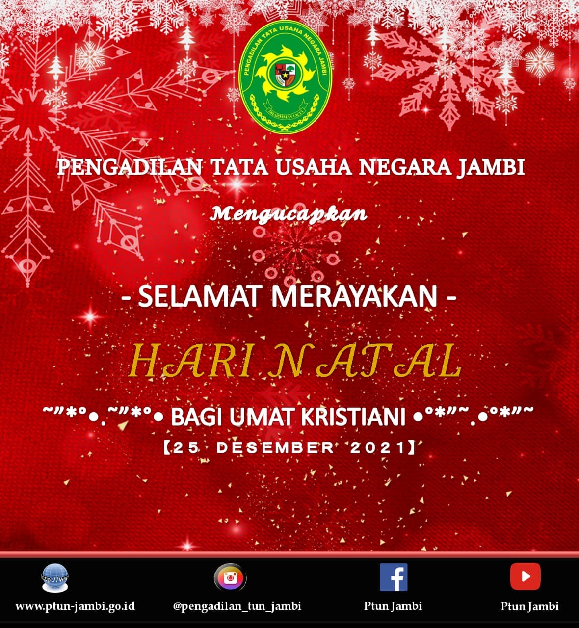 Selamat Merayakan Hari Natal Bagi Umat Kristiani 25 Desember 2021