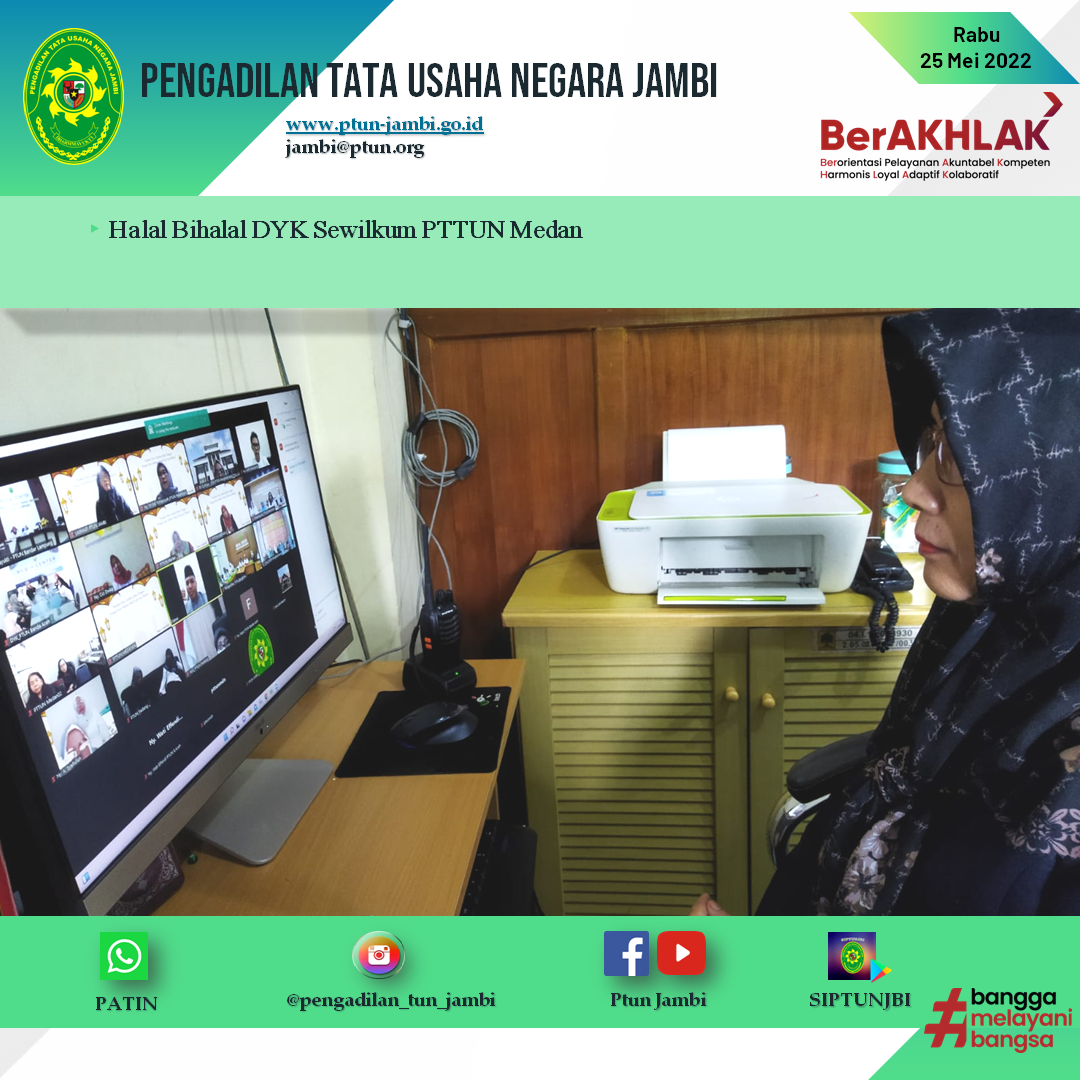 Halal Bihalal sewilayah Hukum PTTUN Medan Mei 2022