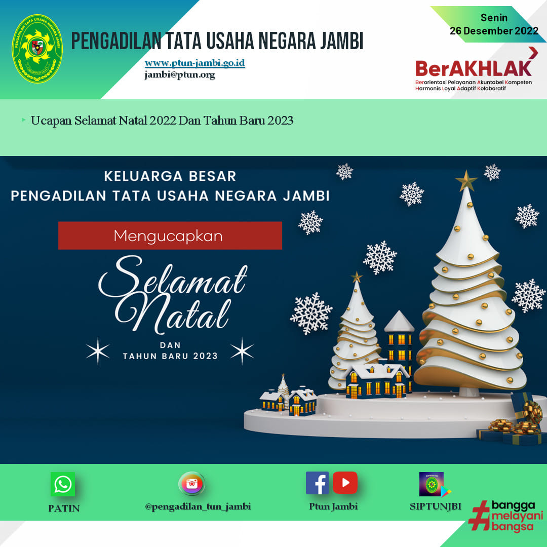 Selamat Merayakan Hari Natal & Tahun Baru 2023