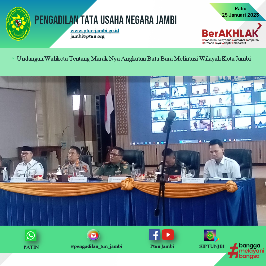 Undangan Walikota Tentang Maraknya Angkutan Batubara Melintasi Wilayah Kota Jambi