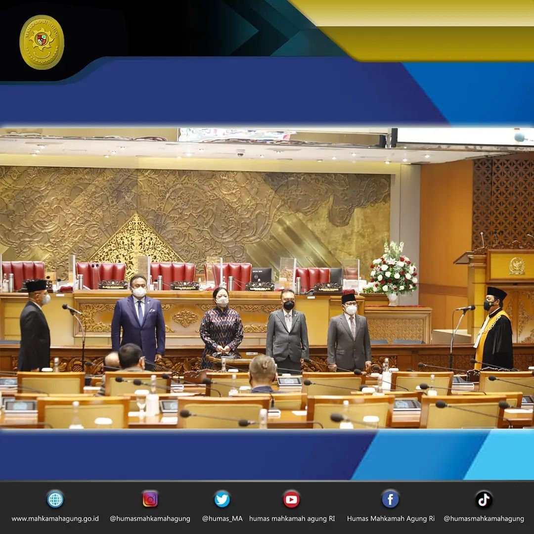 KETUA MAHKAMAH AGUNG MELANTIK LODEWIJK F PAULUS SEBAGAI WAKIL KETUA DPR RI