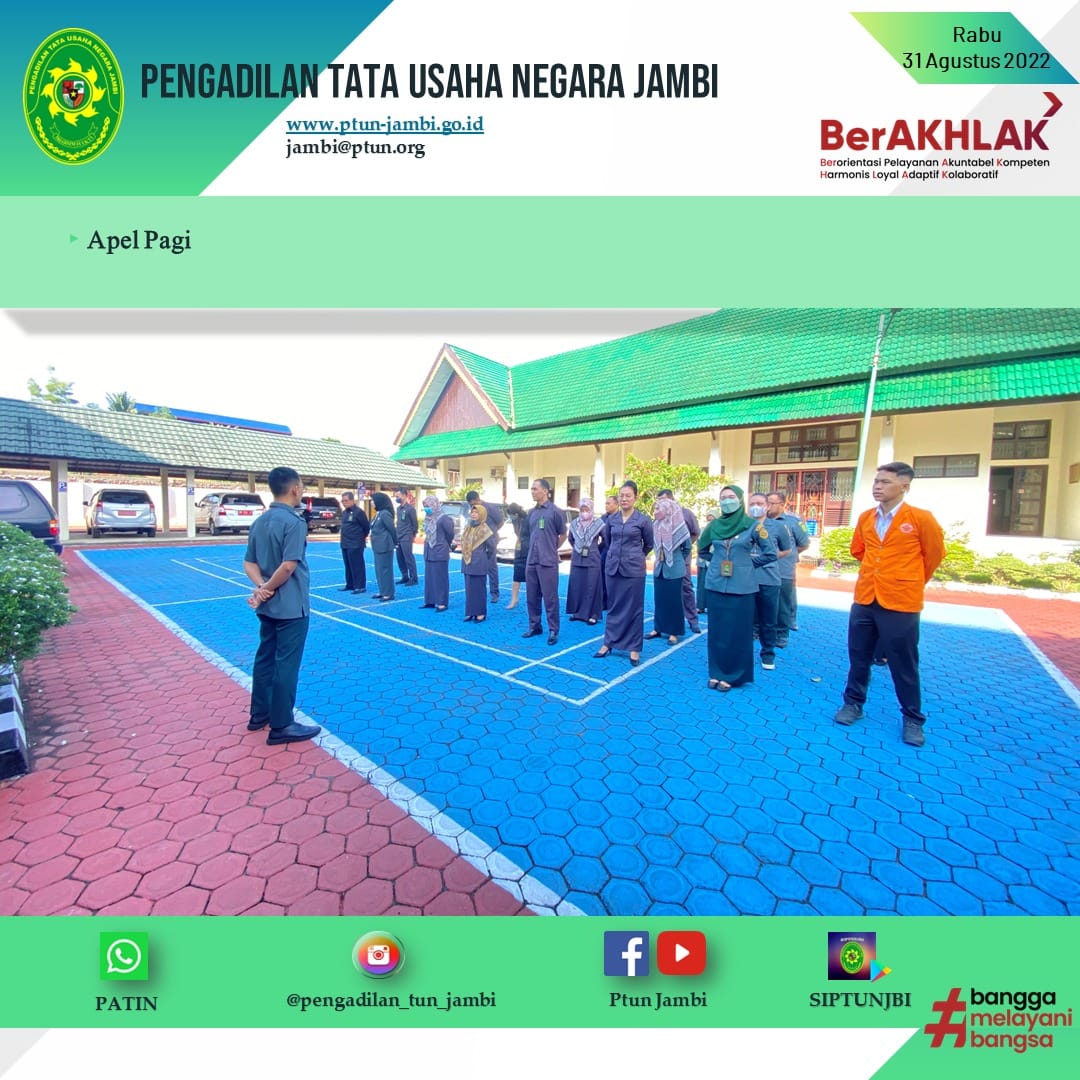 Apel Pagi PTUN Jambi 31 Agustus 2022