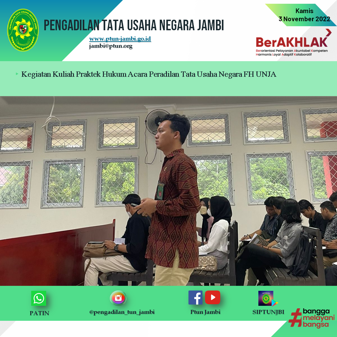 Kuliah Umum Praktek Hukum Acara Peradilan Tata Usaha Negara