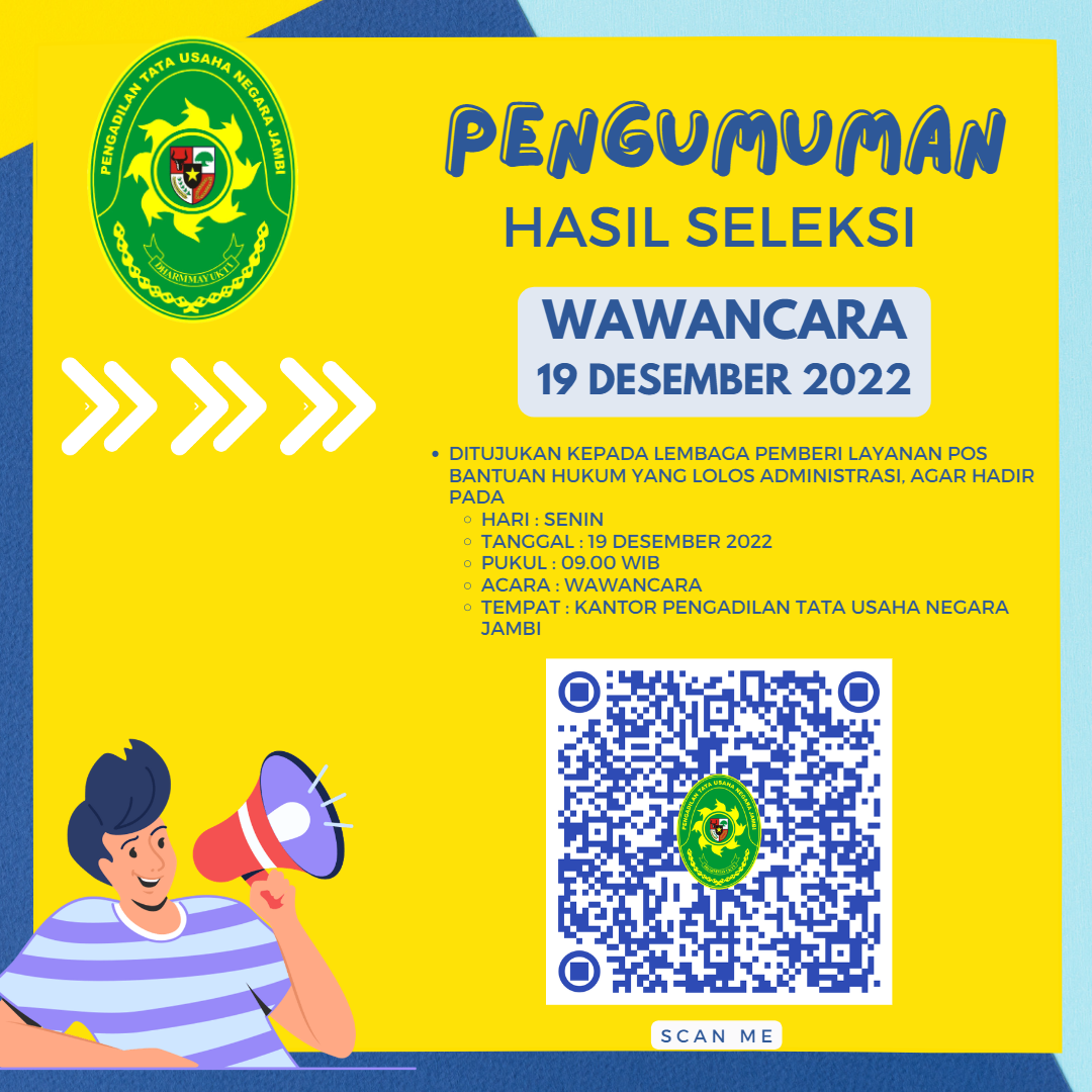 Hasil Seleksi Administrasi Lembaga Pemberi Layanan Pos Bantuan Hukum 