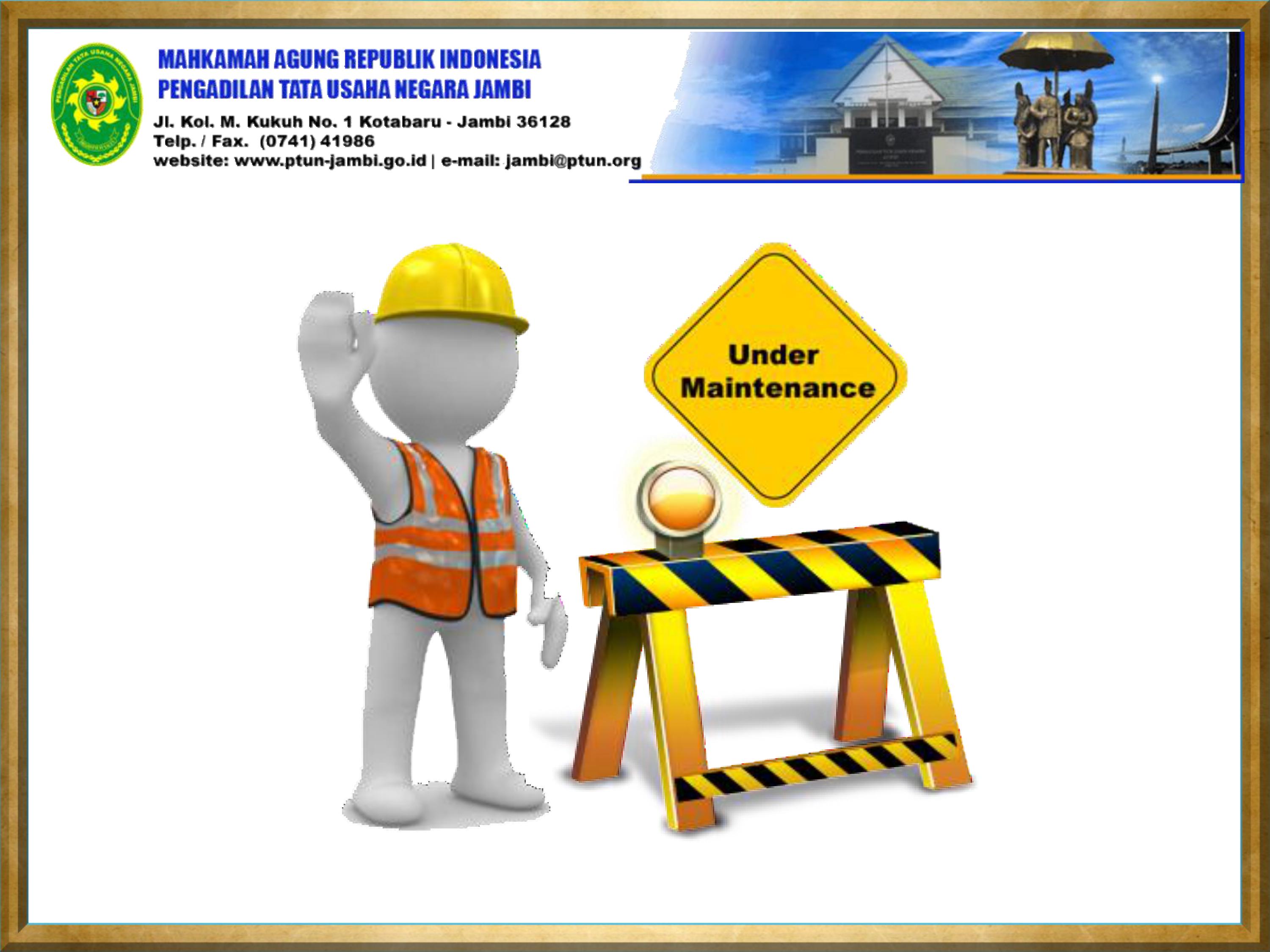 Perihal Perbaikan Server Mahkamah Agung