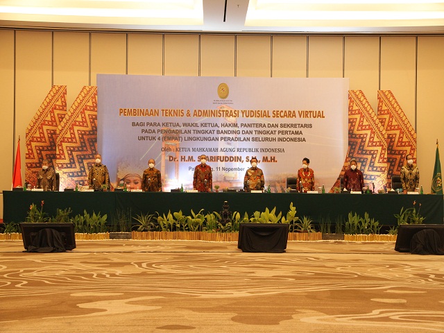 Pembinaan Bidang Teknis dan Administrasi Yudisial Secara Daring